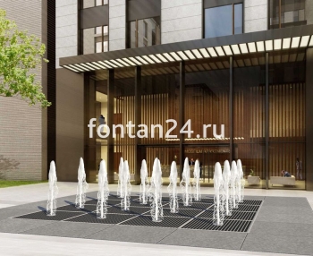 Фонтан для парка "Кубик-Рубик средний"  4x4 м