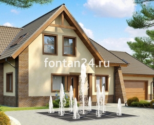 Пешеходный фонтанный комплект "Суперкуб" 3x3 м Пешеходный фонтанный комплект "Суперкуб" 3x3 м