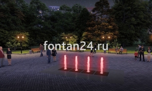 Пешеходный фонтанный комплект "Вектор" 4x1 м Пешеходный фонтанный комплект "Вектор" 4x1 м