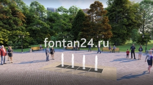 Пешеходный фонтанный комплект "Вектор" 4x1 м Пешеходный фонтанный комплект "Вектор" 4x1 м