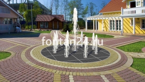 Пешеходный фонтанный комплект "Колесо Фортуны" ø=4 м Пешеходный фонтанный комплект "Колесо Фортуны" ø=4 м